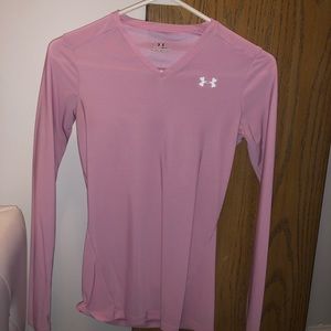 Pink Long-sleeve Workout Top